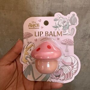 Tiktok viral Disney Alice in Wonderland Raspberry Mushroom Lip Balm rare NIB